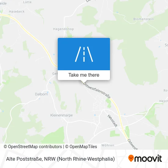 Карта Alte Poststraße