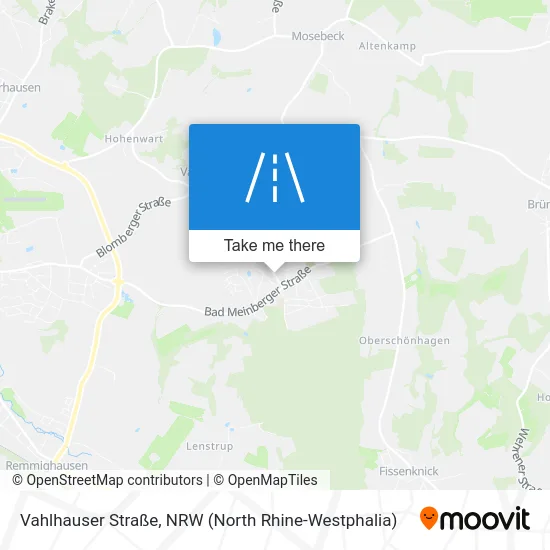 Карта Vahlhauser Straße