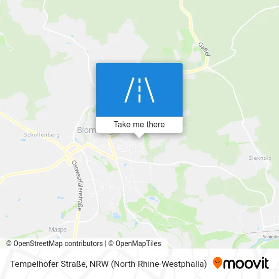 Карта Tempelhofer Straße