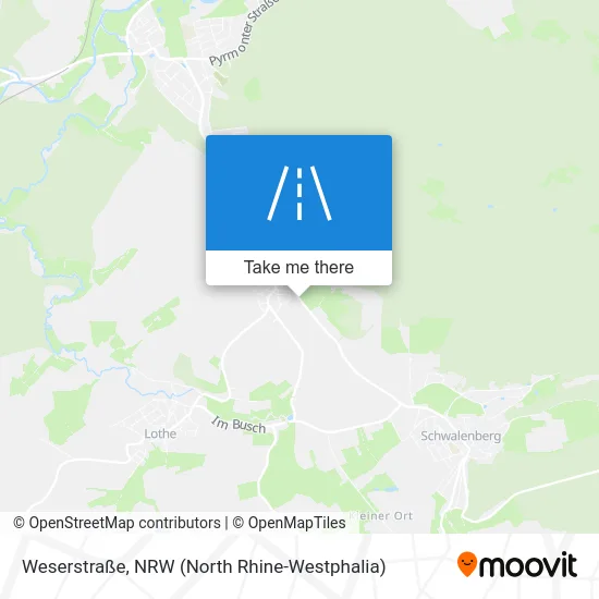 Карта Weserstraße