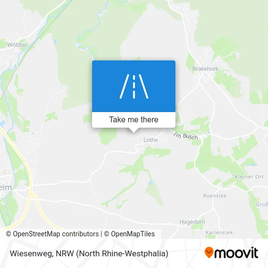 Wiesenweg map
