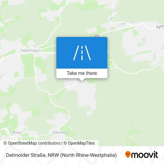Карта Detmolder Straße