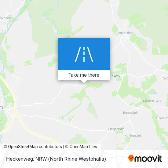Heckenweg map