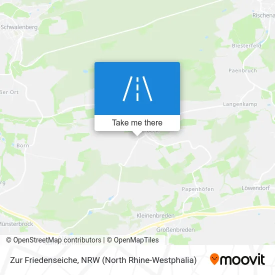 Zur Friedenseiche map