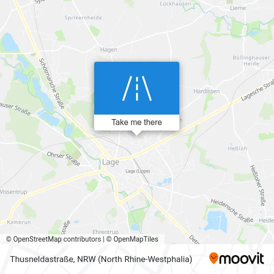 Карта Thusneldastraße
