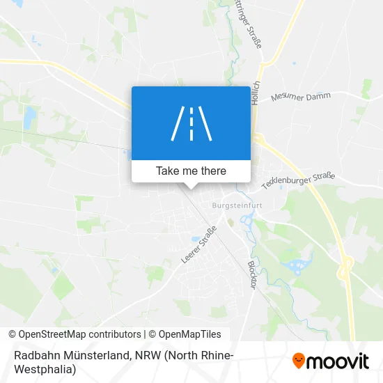 Карта Radbahn Münsterland