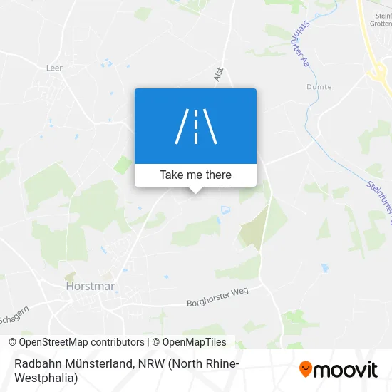Карта Radbahn Münsterland