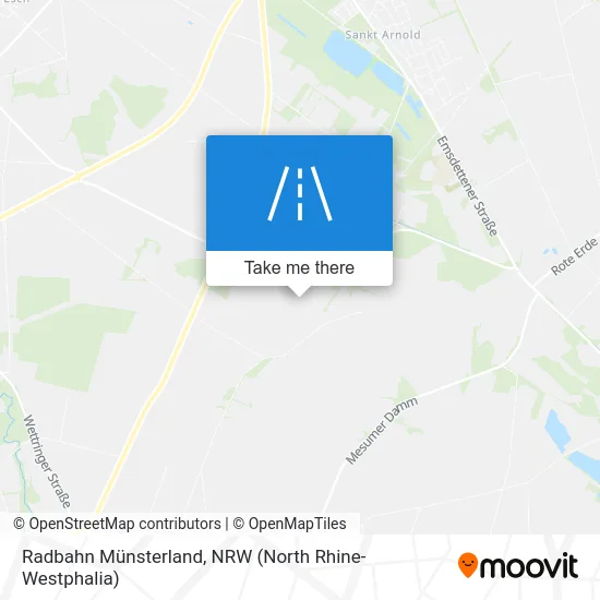 Карта Radbahn Münsterland