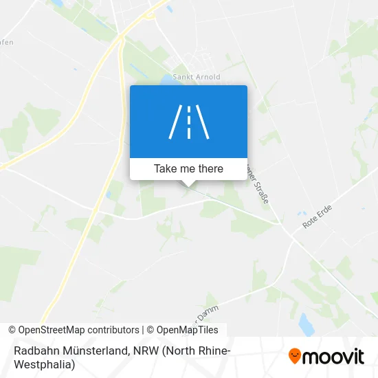 Карта Radbahn Münsterland