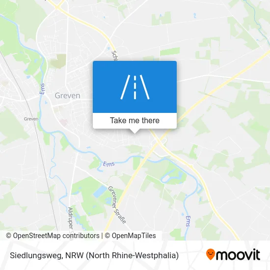 Карта Siedlungsweg