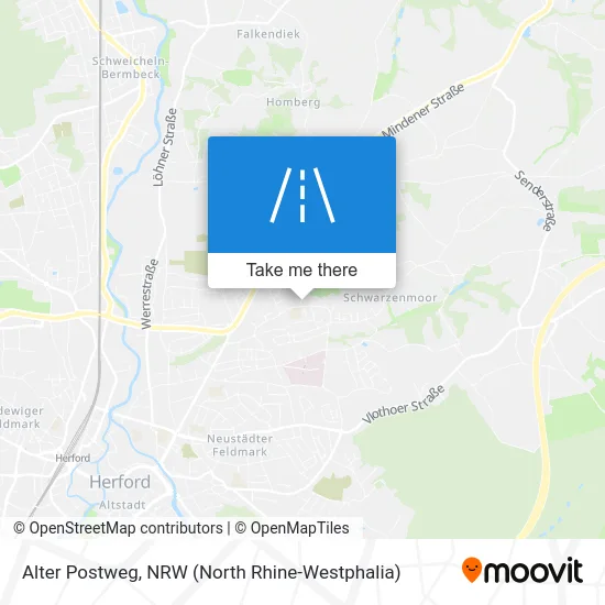 Карта Alter Postweg