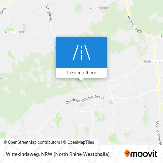 Wittekindsweg map