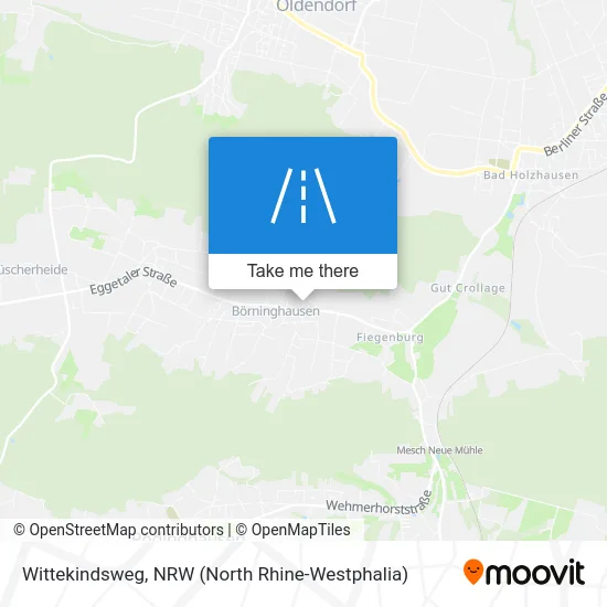 Карта Wittekindsweg