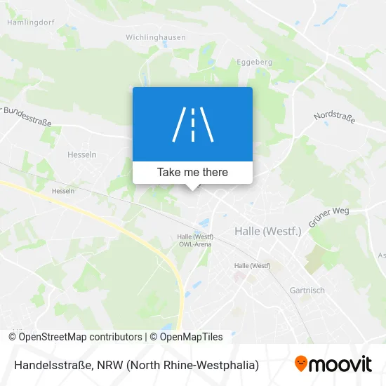 Карта Handelsstraße