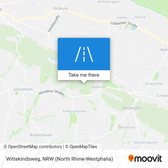 Карта Wittekindsweg