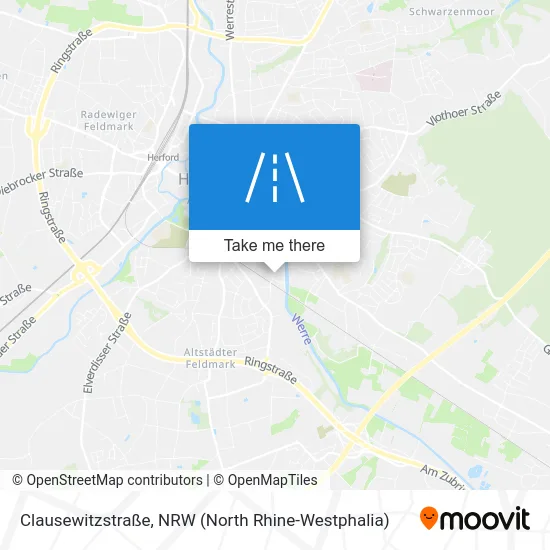 Карта Clausewitzstraße