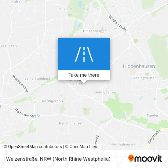 Карта Weizenstraße