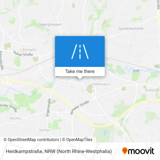 Карта Heidkampstraße