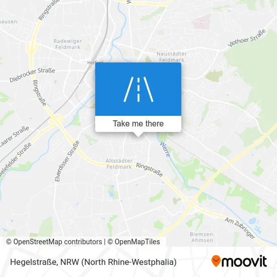 Карта Hegelstraße