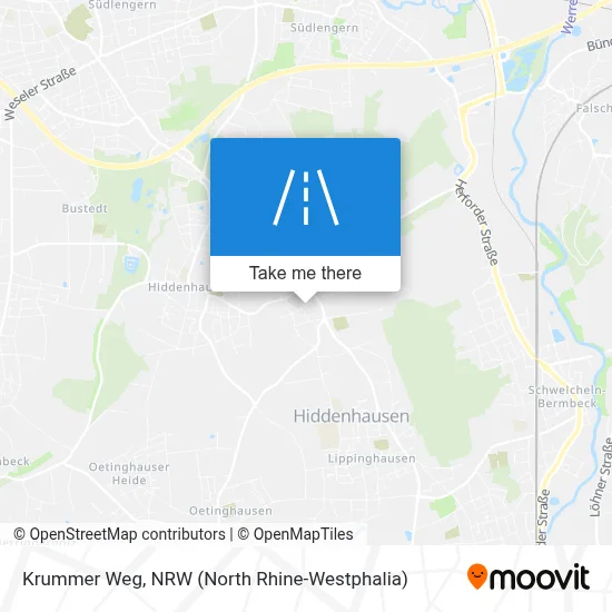 Krummer Weg map