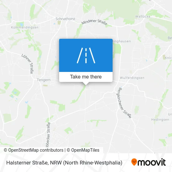 Карта Halsterner Straße