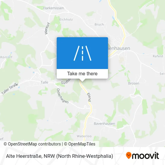 Карта Alte Heerstraße