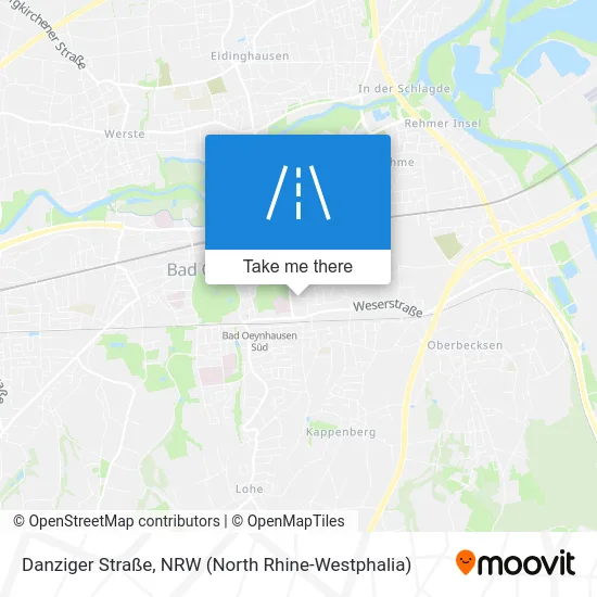 Карта Danziger Straße
