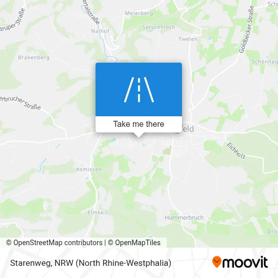 Starenweg map