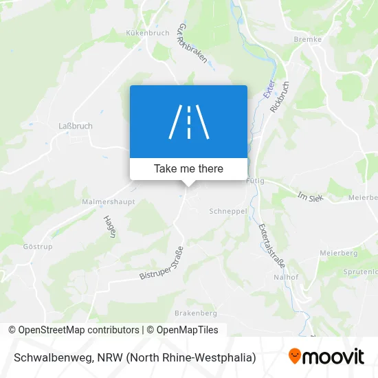 Schwalbenweg map