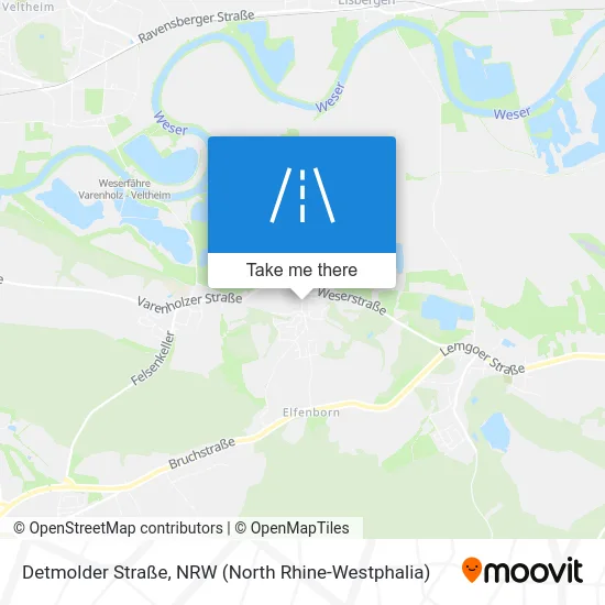 Карта Detmolder Straße