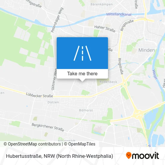 Карта Hubertusstraße