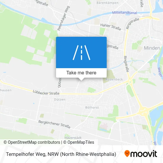 Карта Tempelhofer Weg