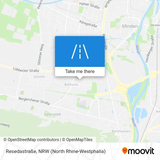 Карта Resedastraße