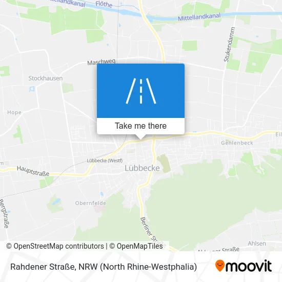 Карта Rahdener Straße