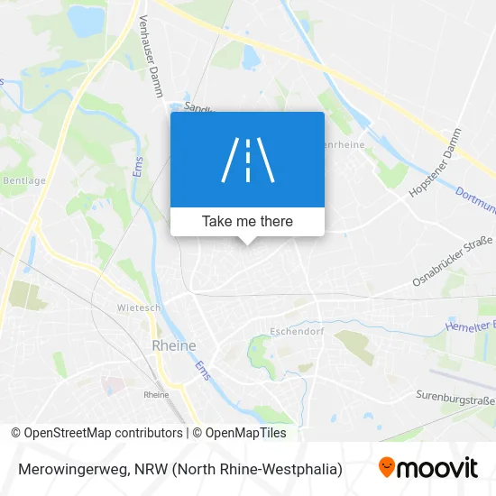 Карта Merowingerweg