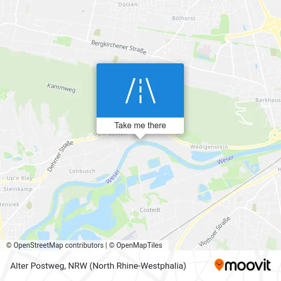 Карта Alter Postweg