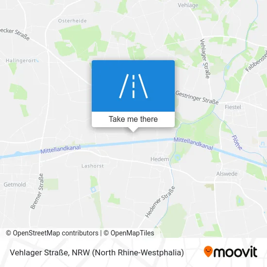 Карта Vehlager Straße