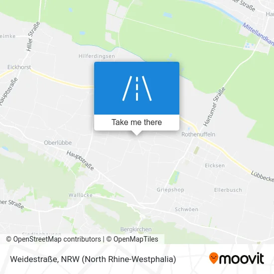 Карта Weidestraße