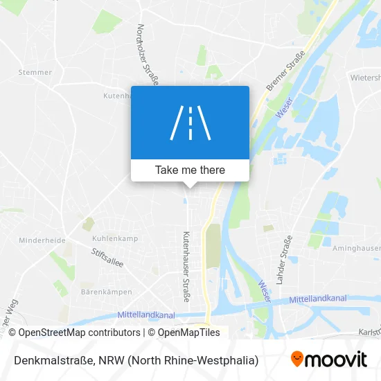 Карта Denkmalstraße