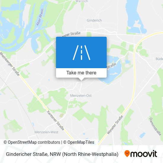 Gindericher Straße map