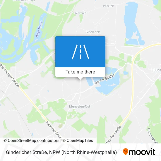 Карта Gindericher Straße