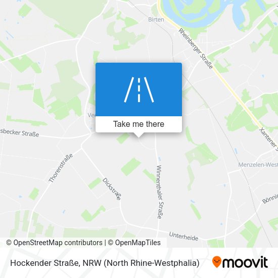Hockender Straße map