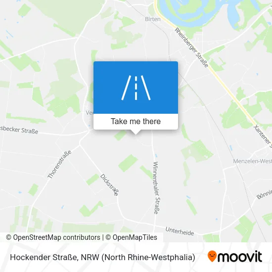 Карта Hockender Straße