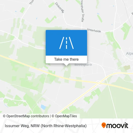 Карта Issumer Weg