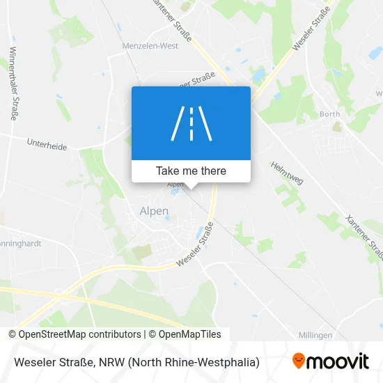 Weseler Straße map