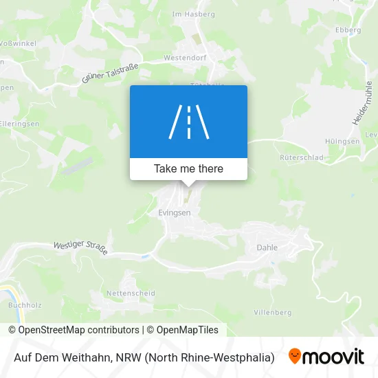 Карта Auf Dem Weithahn