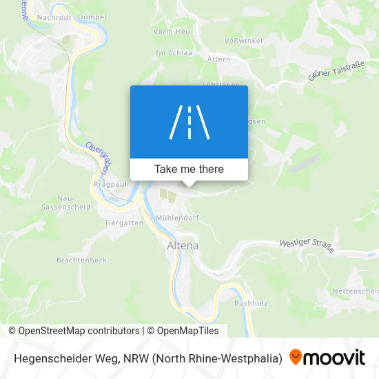 Hegenscheider Weg map
