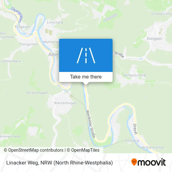 Карта Linacker Weg