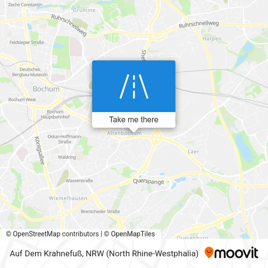 Карта Auf Dem Krahnefuß