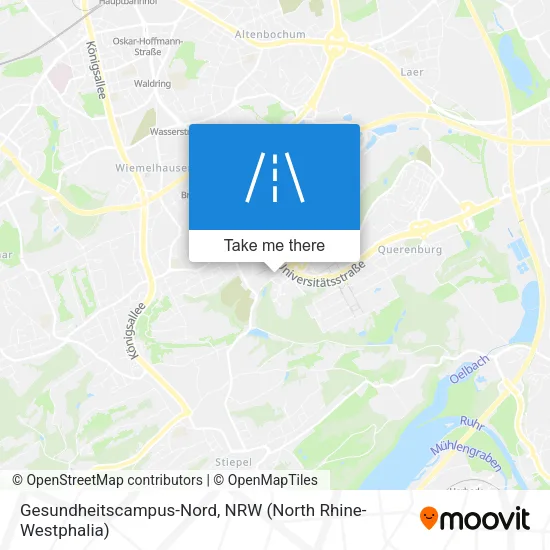 Карта Gesundheitscampus-Nord